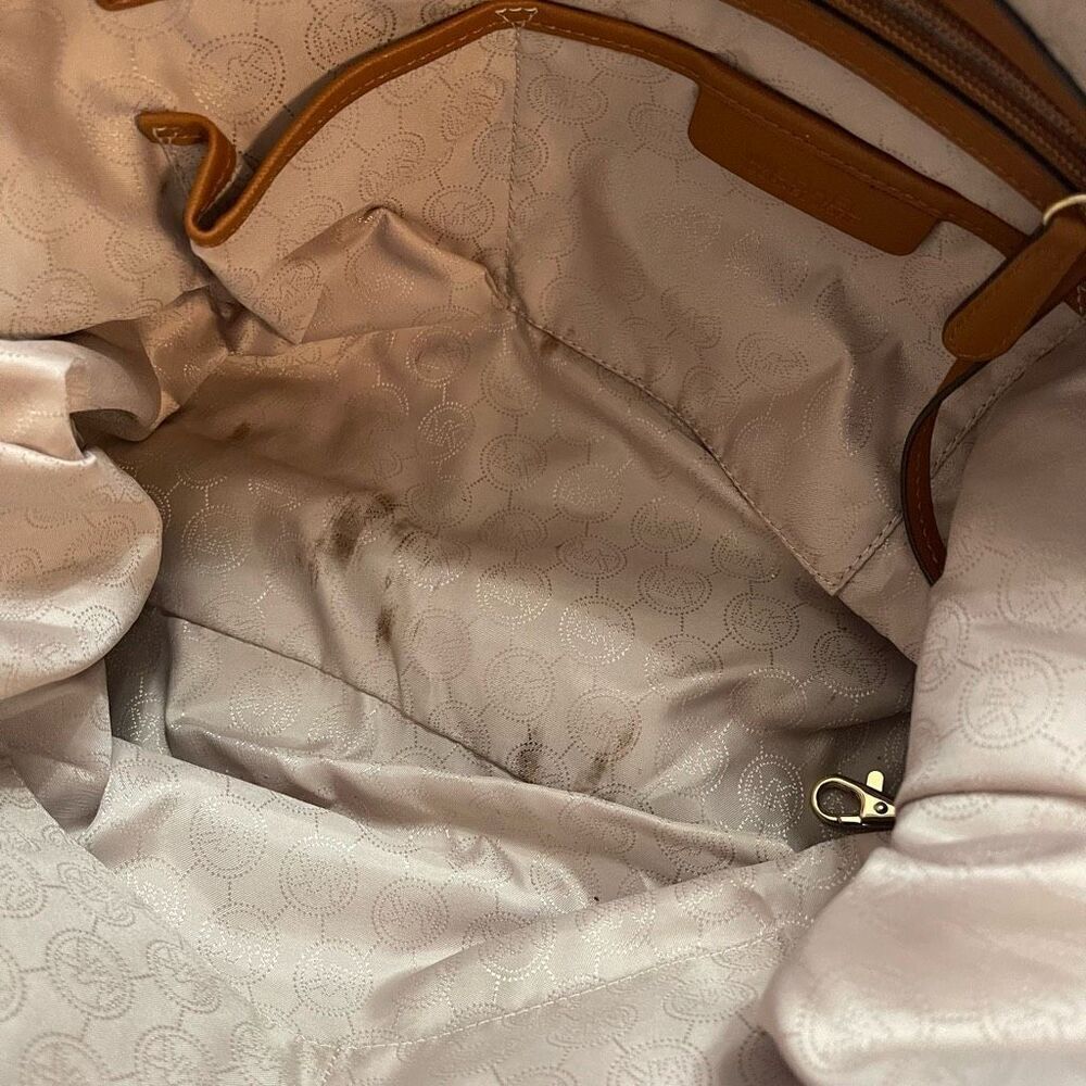 Michael Kors Brown Nylon Kempton Tote Purse - Picture 8 of 10